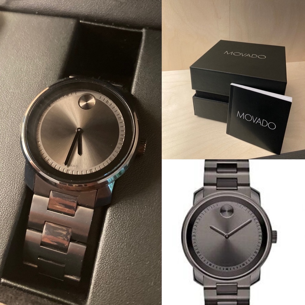 Movado Bold Watch GunMetal
